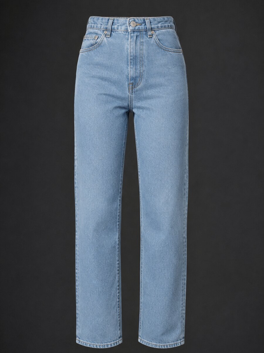 Jeans rectos tiro alto